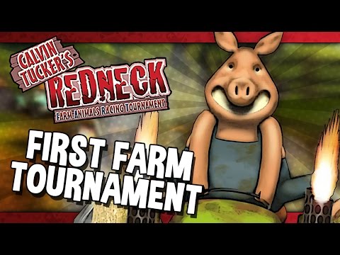 The Very First Farm Tournament - Calvin Tucker's Redneck Farm Animal Racing Tournament #1 (2 Player)