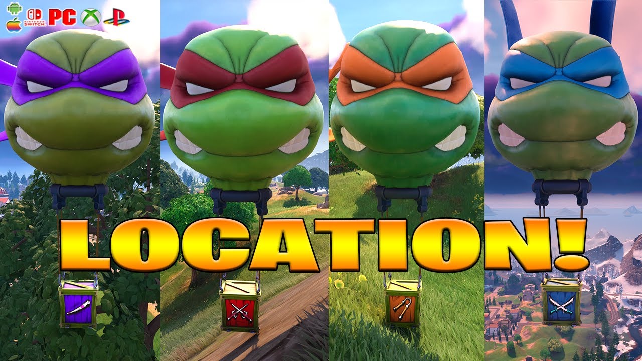 Where To Find Ninja Turtle Supply Drop In Fortnite! (How To Get Ninja