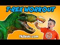 Dinosaur Workout For Kids | T-Rex Exercise Battle | Fun Fitness At Home