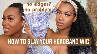 ALI GRACE HAIR REVIEW | HEADBAND WIG TUTORIAL | NO EDGES FRIENDLY