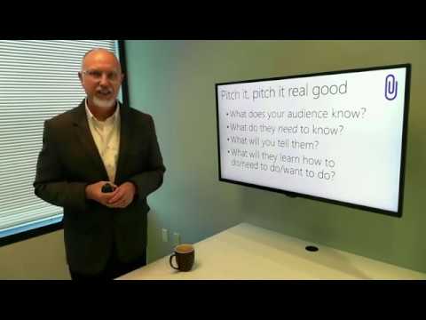Creating your best presentation: A Speaker Workshop by Buck Woody