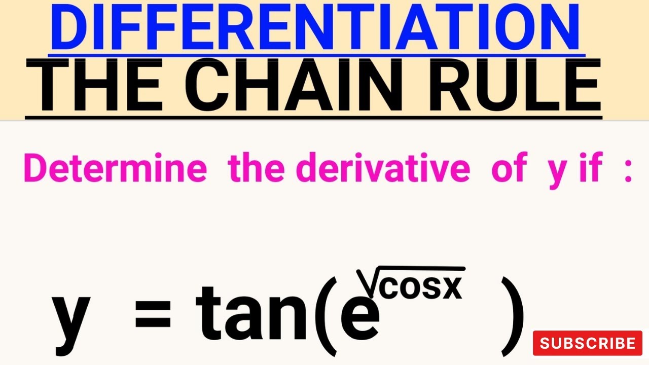 Diiferentiation Using The Chain Rule | Rules Of Differentiation ...