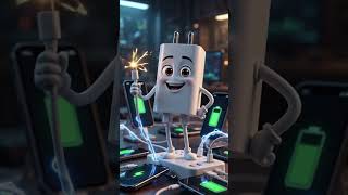 🔌 The Charger Hero Who Saves Every Phone! ⚡📱 | 3D Animated AI Short