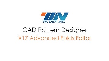 Yin CAD Pattern Designer X17 Advanced Folds Editor