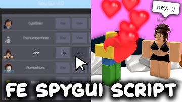 FE Spy GUI Script Showcase - ROBLOX EXPLOITING