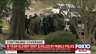 Mobile police chief gives new details into officer-involved shooting which killed a 16-year-old b...