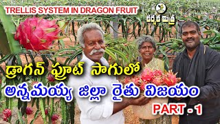 డ్రాగన్ ఫ్రూట్ లో ఎకరాకు 4 వేల మొక్కలు || రెట్టింపు దిగుబడి|| Dragon Fruit farming || Karshaka Mitra