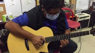 Lincoln Da playing ENYA NOVA Guitar & #Deviser Guitar. George Lincoln D'Costa | Shuvo studio