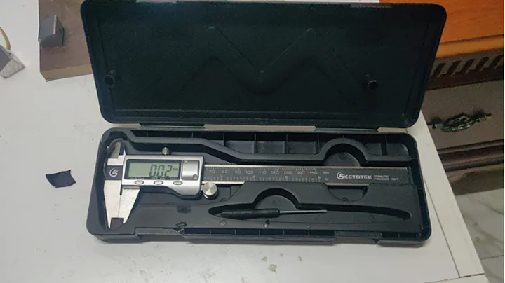 KETOTEK Digital Caliper Measuring Tool, IP54 Waterproof Stainless Steel Electronic Vernier Caliper