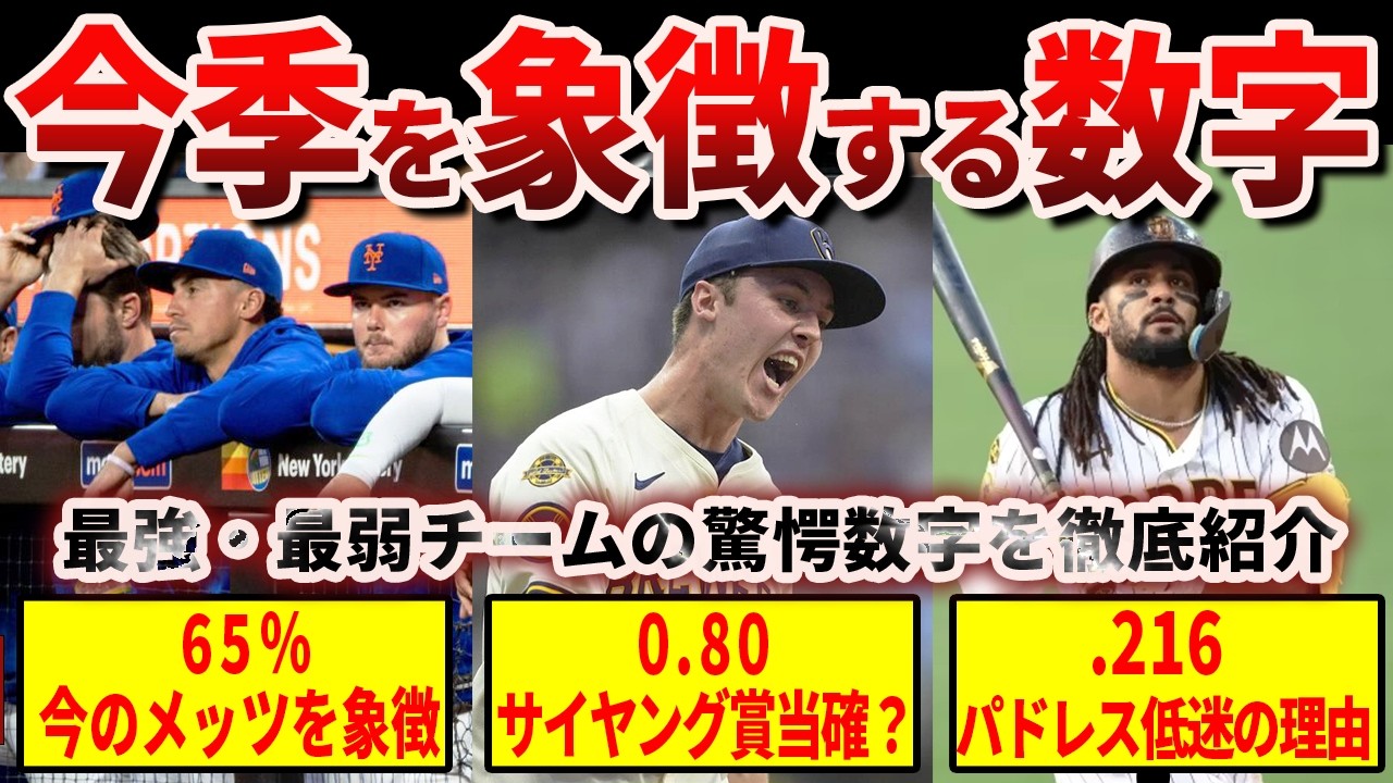 【絶好調と絶不調】2026年シーズンを象徴する13の異常な数字