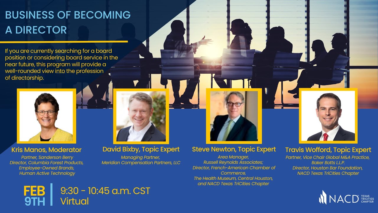 The Business of Becoming a Director- Director Insight. Full Program