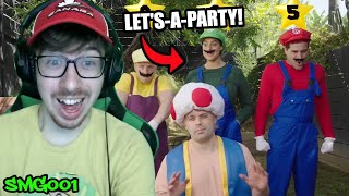 IRL MARIO PARTY! | Smosh - If Video Games Were Real 2024 Reaction!