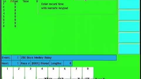 System 6  Swim Timing Console - Swimming Overview