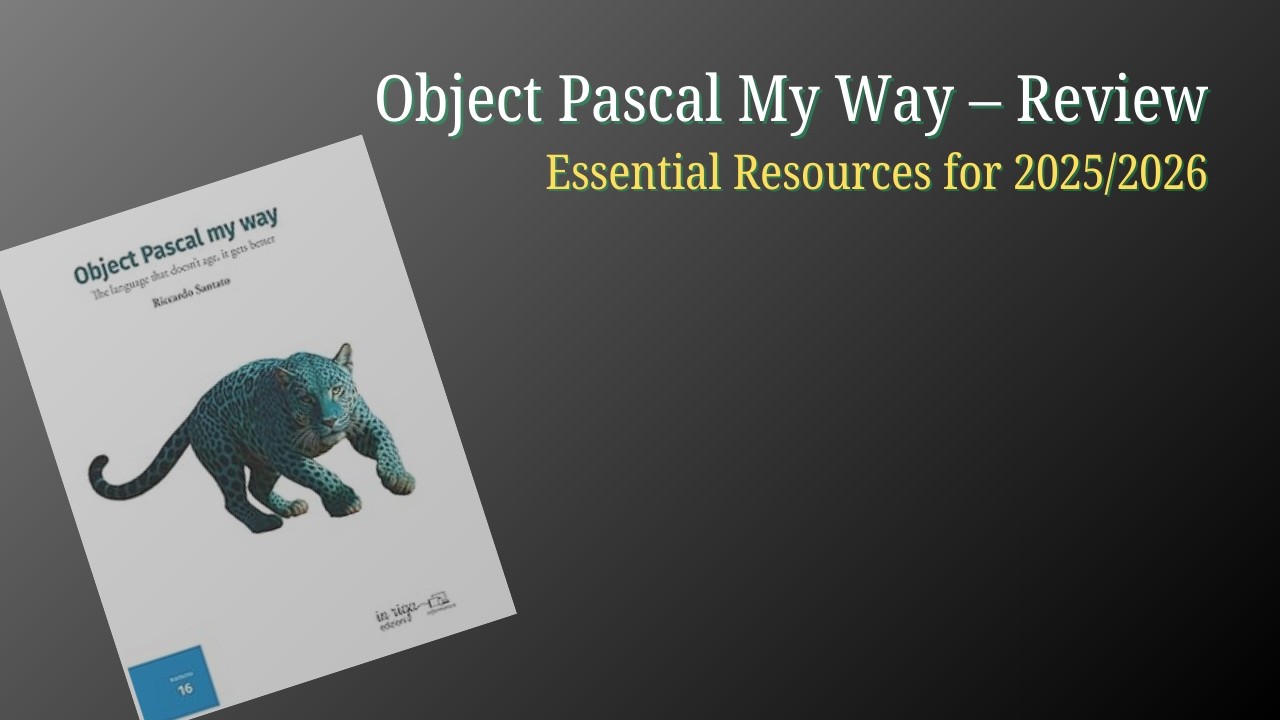 Object Pascal My Way — A Modern Pascal Book Review - YouTube