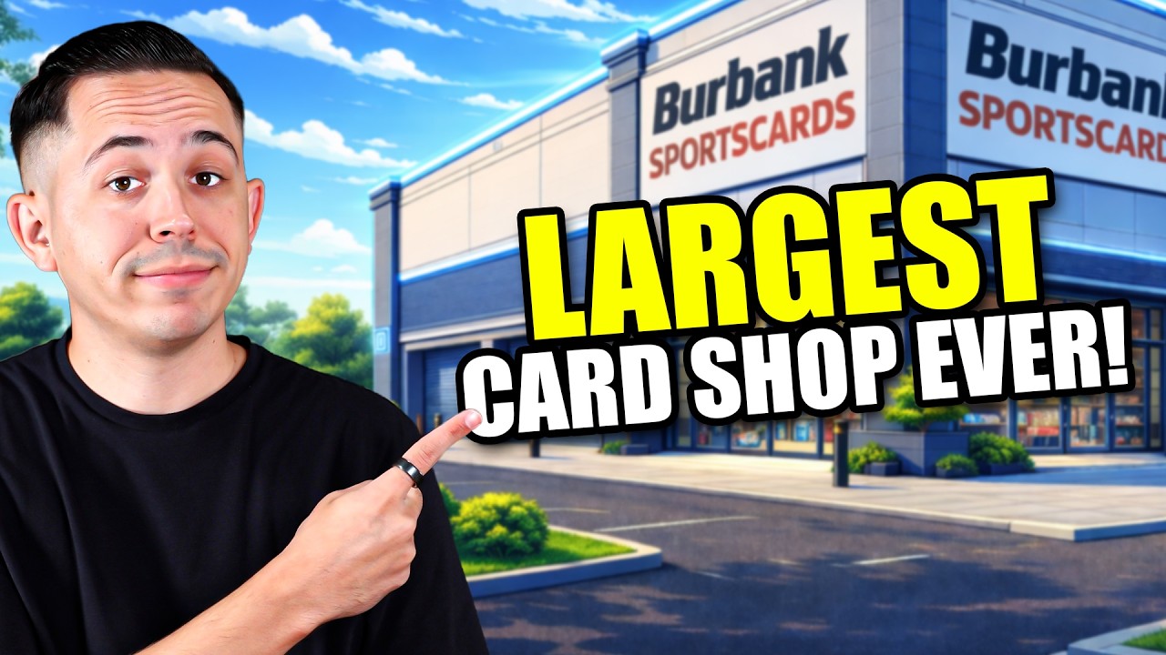 What's Inside The LARGEST Card Shop In The WORLD 🌎 *BURBANK SPORTS CARDS*