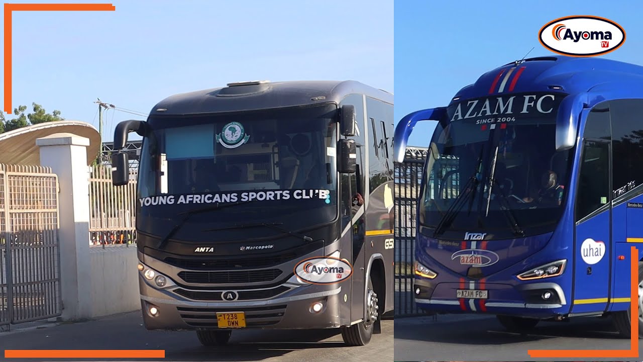 AZAM FC & YANGA SC: TAZAMA WALIVYOWASILI KWA MKAPA | LIGI KUU YA NBC ...