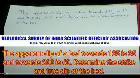 Calculation of TRUE DIP from apparent dips using graphical method#Structural Geology Practical