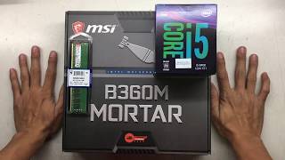 intel Core i5 8400 msi B360M MORTAR msi GEFORCE GTX1050Ti Thermaltake Litepower 650W