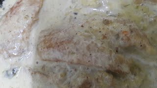 سمك فيله مع الكريما Fish fillet with creamسمكfish