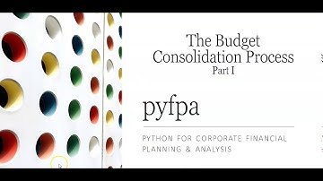 pyfpa - Budget Consolidation for Corporate FP&A, part 1