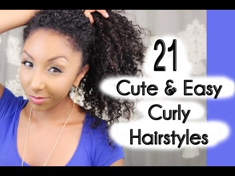 21 Cute And Easy Curly Hairstyles Biancareneetoday Youtube