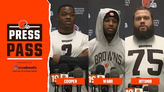 Joel Bitonio, Amari Cooper, David Njoku and Denzel Ward Press Conferences | January 10, 2024