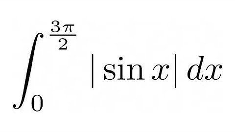 Definite Integral of  sinx  from 0 to 3pi/2