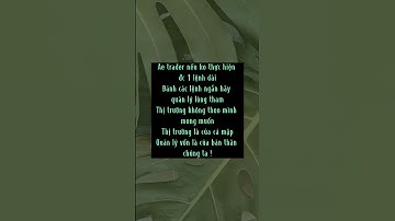 Cách tốt nhất trong thị trường là quản lý vốn | TCAZ