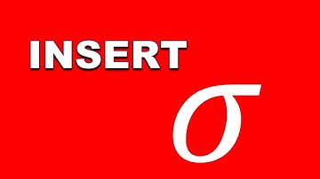 How To Insert Sigma Symbol In Word [ Mac ] - σ