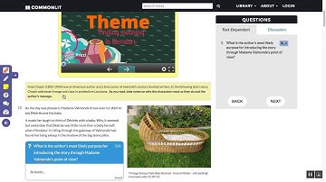 CommonLit lessons using DocentEDU
