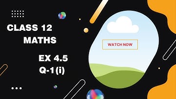 TN CLASS 12 MATHS INVERSE TRIGONOMETRIC FUNCTIONS EX 4.5 SUM 1 (i)