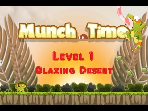 Munch Time / Blazing Desert / Level 1 / All Three Stars / Прохождение Munch Time все три звезды