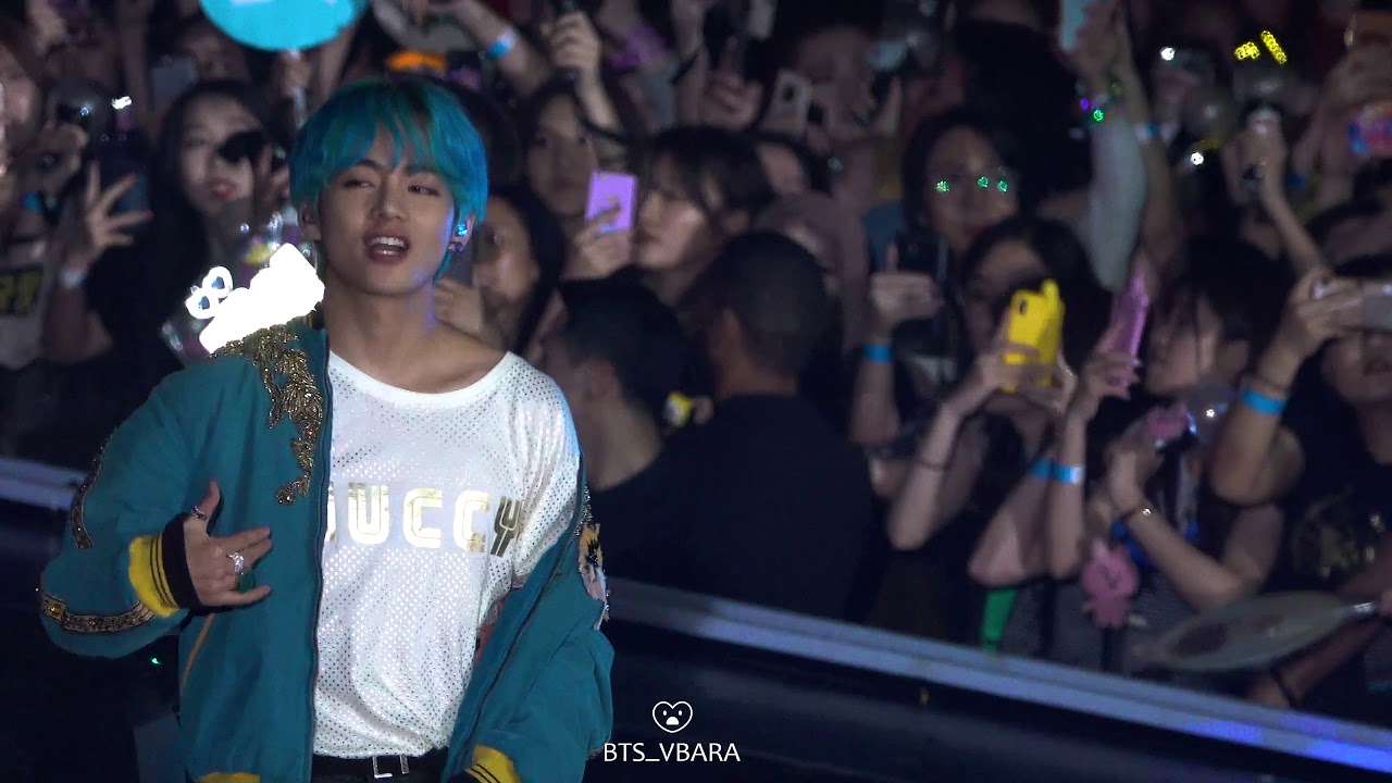 190321 BTS HONGKONG V 뷔 태형 4K 직캠 - YouTube