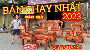 Bộ Minh Quốc Voi Tay 12 Chân 14 Gỗ Hương Đá Bán Chạy Nhất 2023