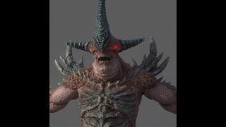 Hellknight Creature Concept - Turntable