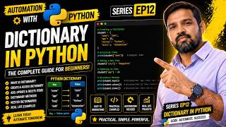 Python Dictionaries Explained | Key-Value Data for Automation | Complete Beginner to Advanced Guide
