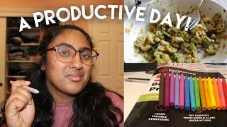 *productive* college day in my life! pre-med/pre-vet, grinding, eating healthy, first week of school by Manjari G 490 views 3 years ago 11 minutes, 56 seconds