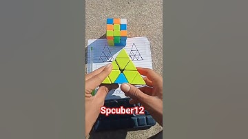 How to solve pyraminx cube in the magic tricks #puzzle #cubing #viralshort