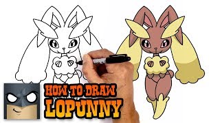 how to draw lopunny pokemon art tutorial