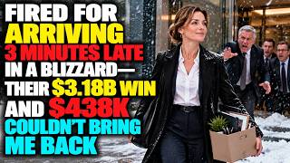 Fired for Arriving 3 Minutes Late in a Blizzard—Their $3.18B Win and $438K Couldn't Bring Me Back