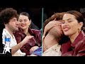 Selena gomez  benny blanco look so in love at knicks game