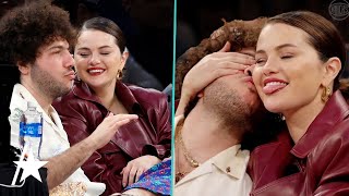 Selena Gomez & Benny Blanco Look So In LOVE at Knicks Game Resimi