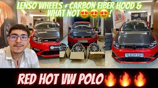 Beautifully Modified RED HOT VOLKSWAGEN POLO GT TSI🔥 | VW Polo 2022 Exterior Mods | MIND AUTO MODS