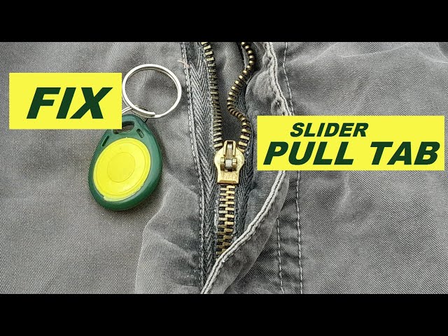 How to Replace Missing/Broken Zipper Slider  2 Simple Ways to put Slider  on a Zipper Quick DIY Hack 