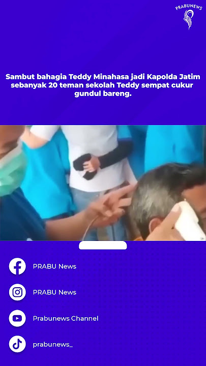 Teman Sekolah Sudah Cukur Gundul, Teddy Minahasa Urung Jadi Kapolda Jatim #Shorts