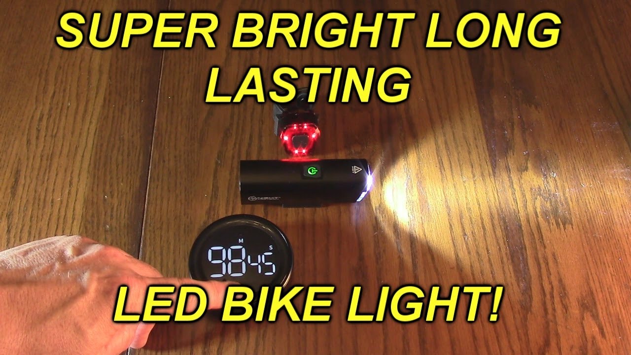 BEST 1200 Lumens LED Bike Headlight & Tail Light Night Provision Brand