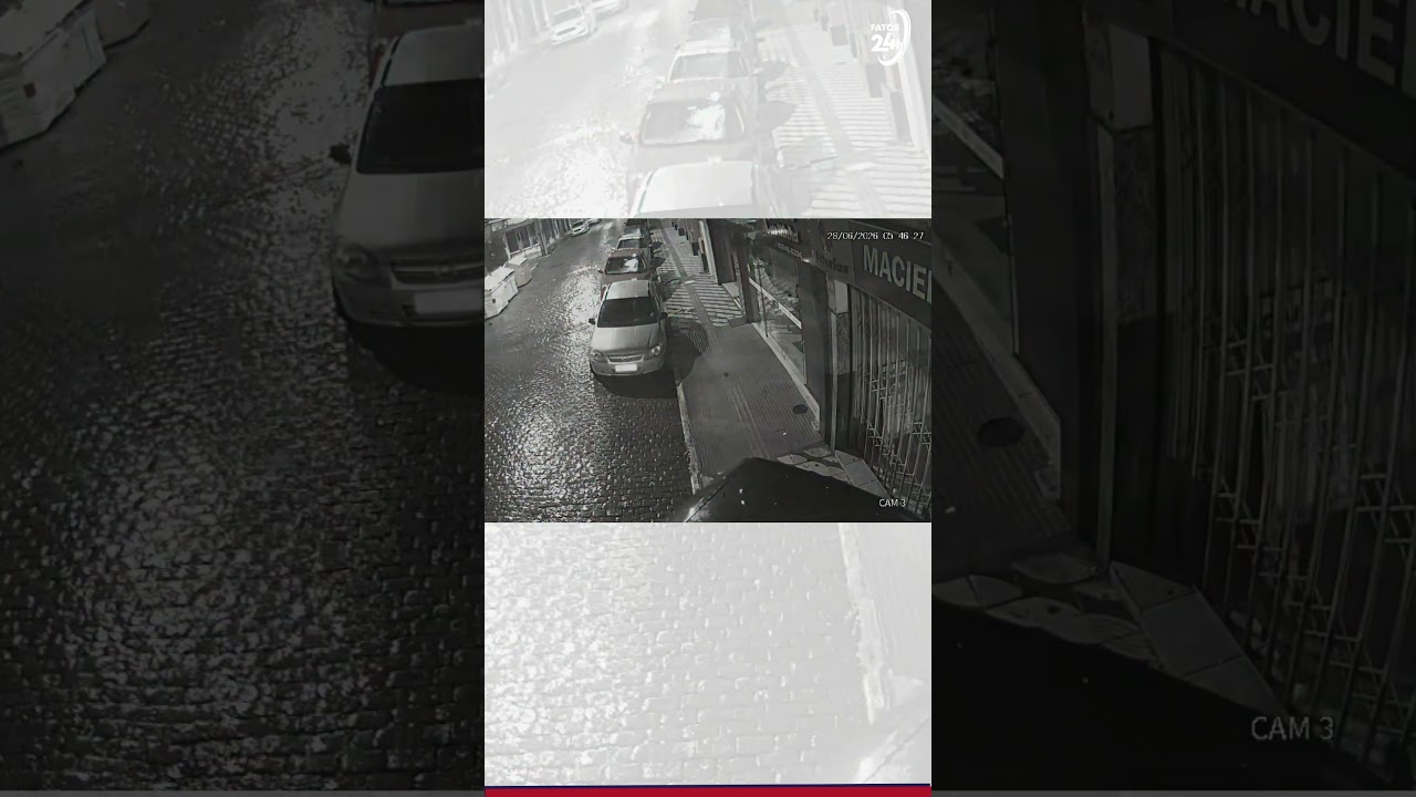 Motorista perde controle e invade fachada de lotérica no Centro de Cachoeira do Sul