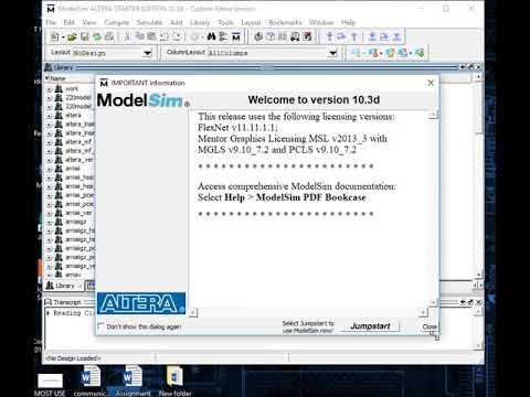 Бейне: ModelSim - Altera көмегімен қалай модельдеуге болады