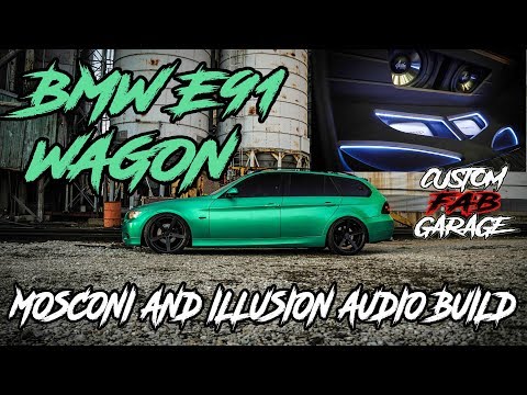 bmw-e91-wagon-full-mosconi-and-illusion-audio-build-/-setup---custom-fab-garage