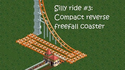 OpenRCT2 Silly ride #3: Compact reverse freefall coaster